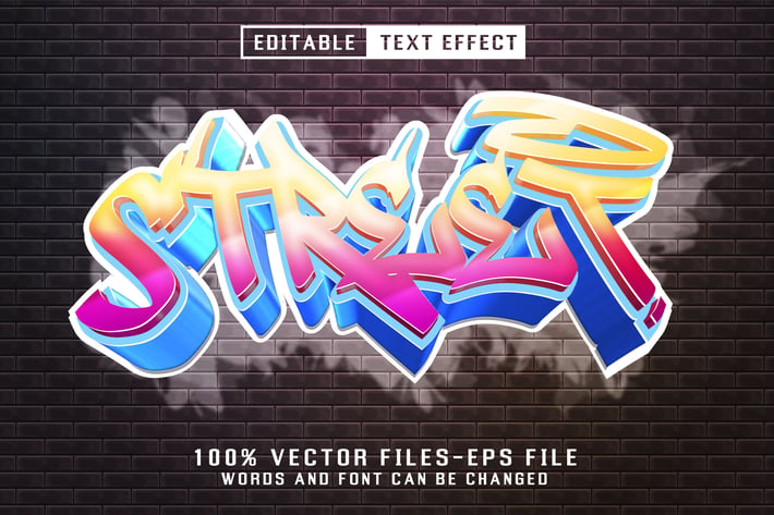 Graffiti Editable Text Effect
