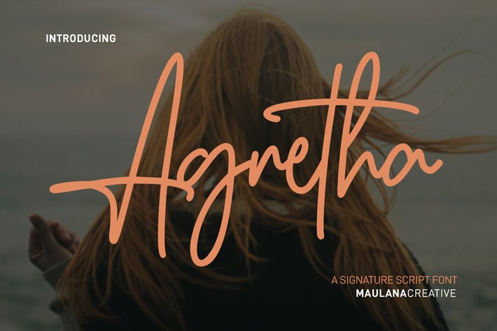 Agretha Signature Sript Font