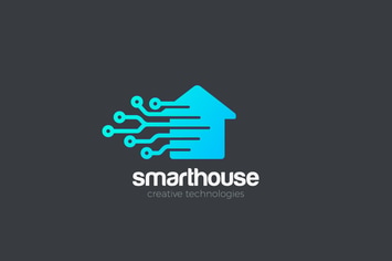 Logo Smart House digital Technology abstract