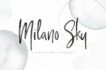 Milano Sky - Handwritten Script Font