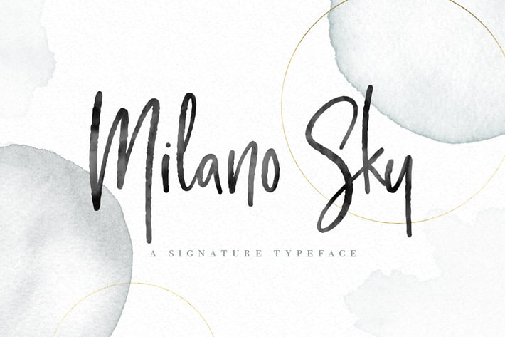 Milano Sky - Handwritten Script Font