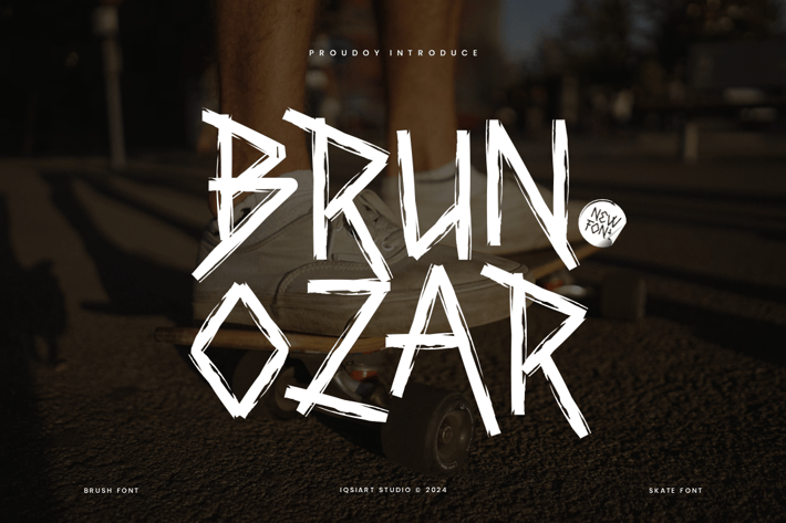 Brunozar - Skate & Punk Font