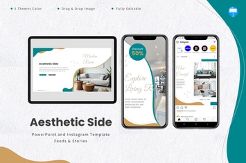 Aesthetic Side - Keynote & Instagram Template