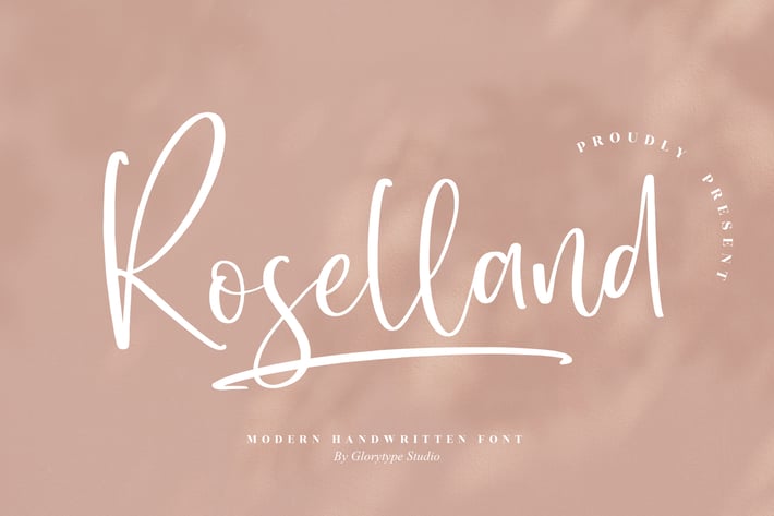 Roselland Modern Handwritten Font