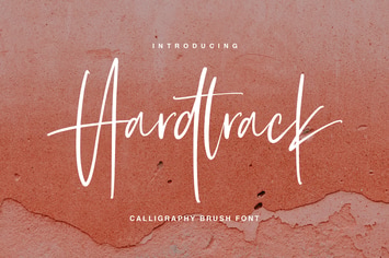 Hardtrack - Calligraphy Brush Font