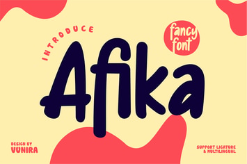 Afika | Fancy Font