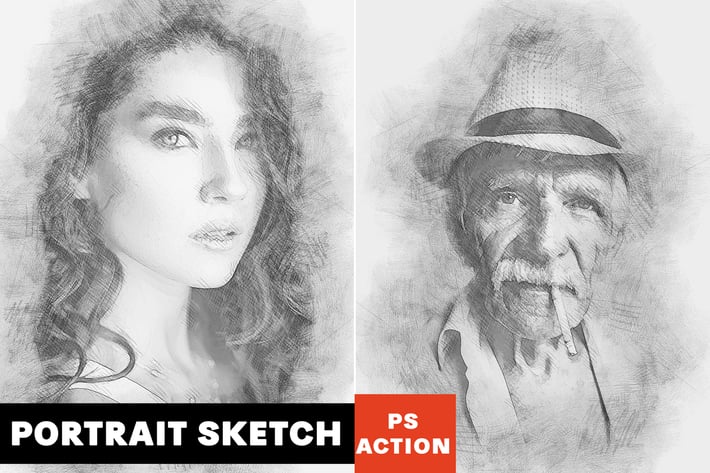 Portrait Sketch Photoshop Action