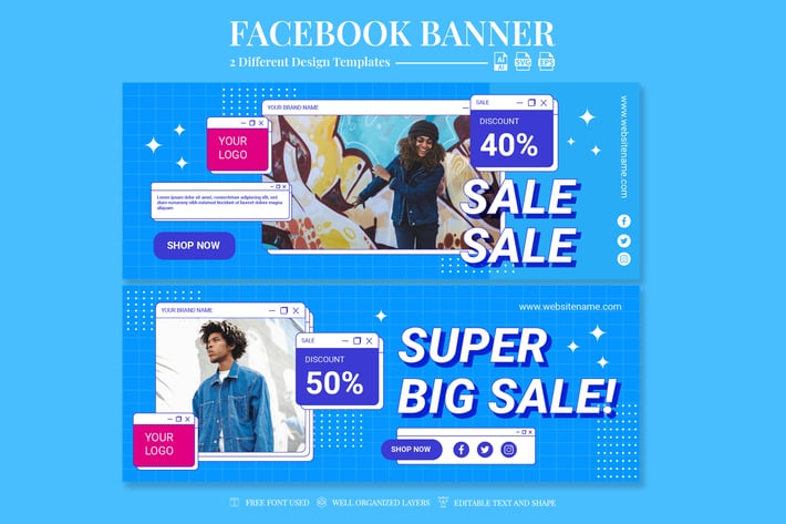 Facebook Banner - Super Big Sale