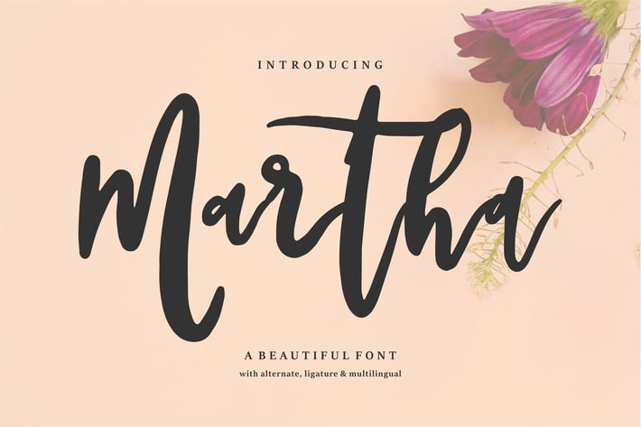 Martha | A Beautiful Font 