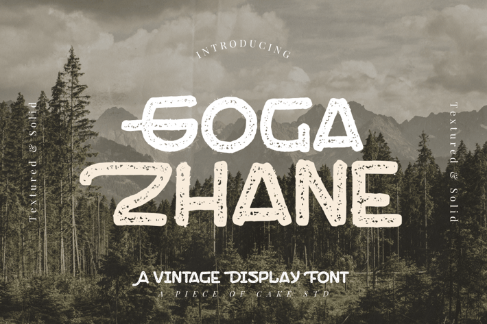 Goga Zhane - A Display Font