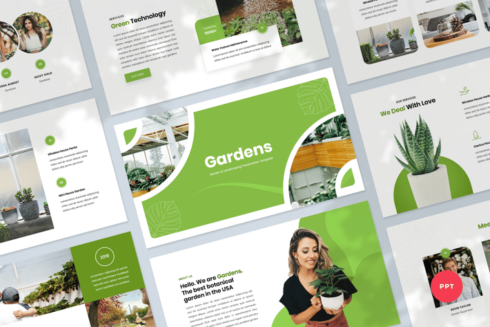 Garden & Landscaping PowerPoint Template