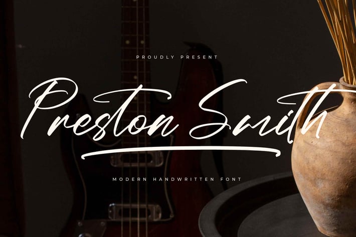 Preston Smith Modern Handwritten Font