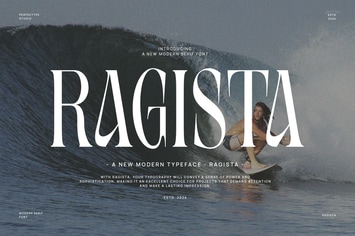 Ragista Modern Elegant Vintage Serif Font Typeface
