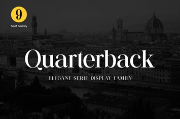 Quarterback Elegant Display Serif Font Family