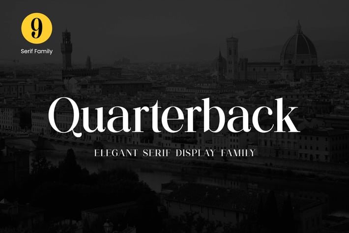 Quarterback Elegant Display Serif Font Family