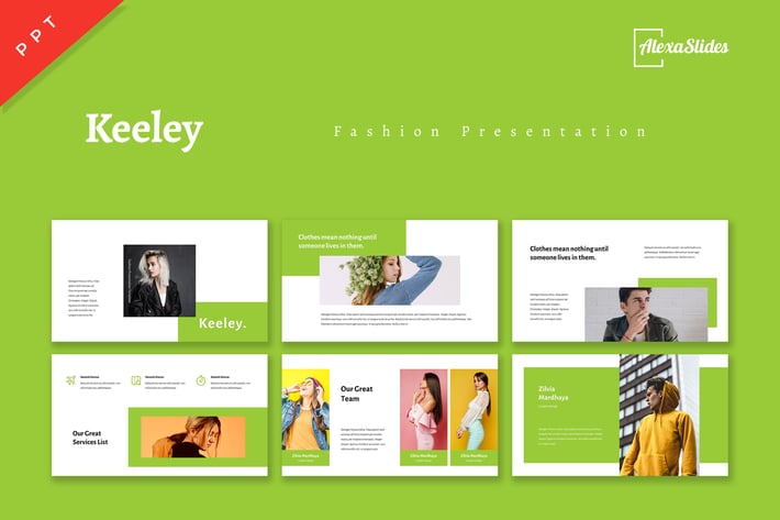 Keeley - Fashion Powerpoint Template