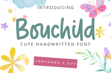 Bouchild - A Cute Handwritten Font