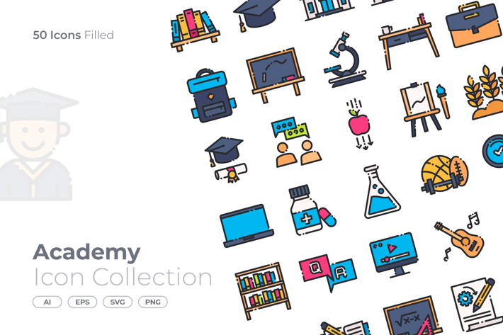 Academy Filled Icon