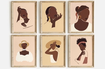 African Girls Portrait Prints