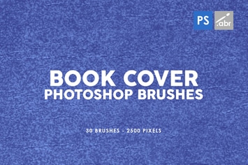 30 Retro Book Cover Photoshop Stamp Brushes