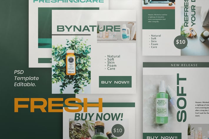 FRESH HEALTH - Instagram Social Media + Stories 