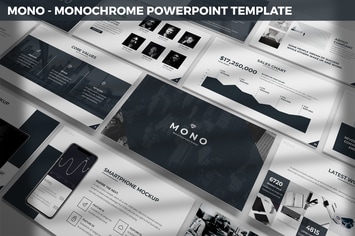 Mono - Monochrome Powerpoint Template