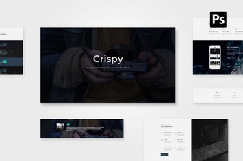 Crispy | One Page PSD