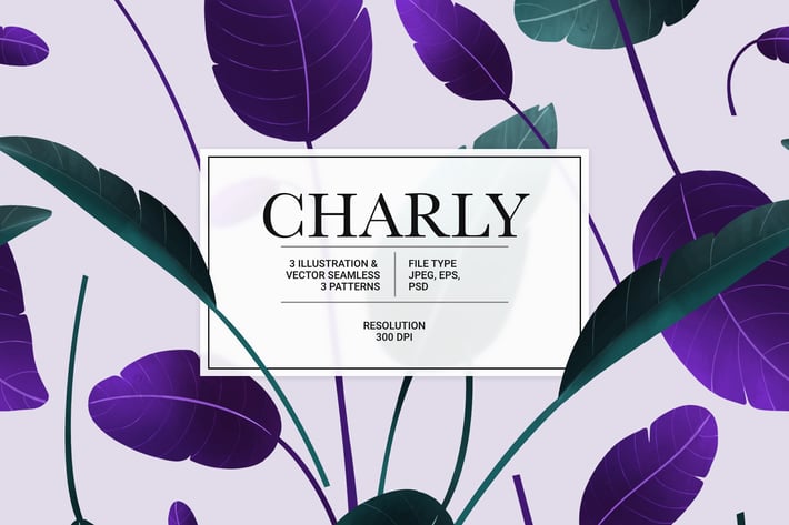 Charly – vector Illustration & Seamless Pattern