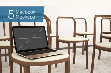 Laptop Mockup - 5 Poses