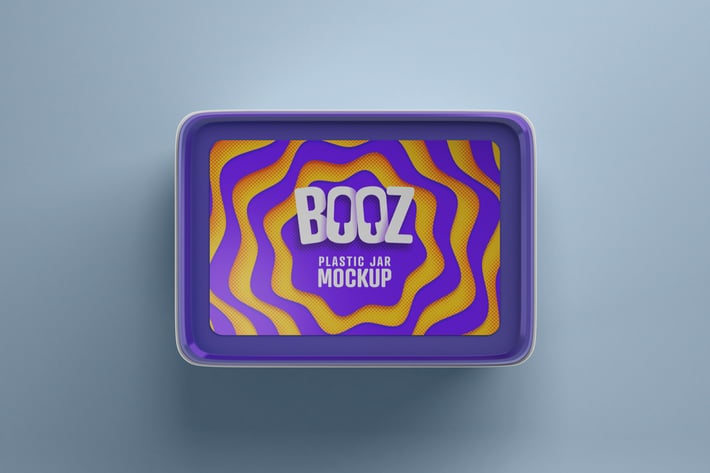 Realistic Ice Cream Box Mockup