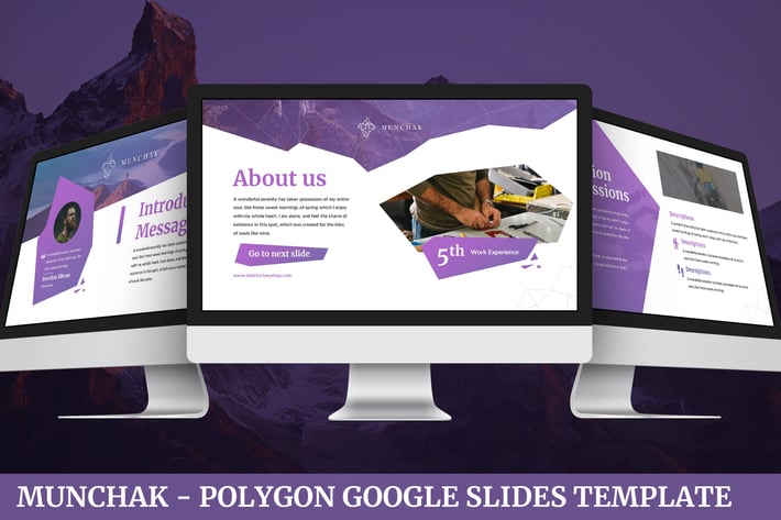 Munchak - Polygon Google Slides Template