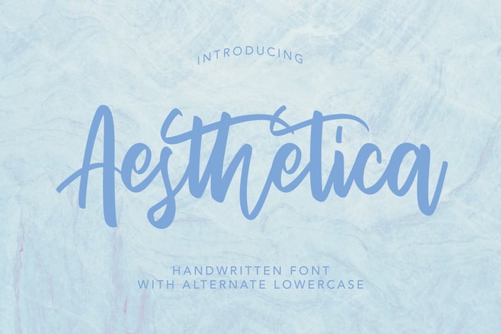 AesThetica - Handwritten Font