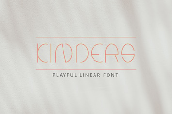 Kinders - Thin Linear Font