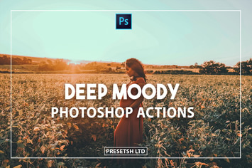 Deep Moody Photoshop Actions 