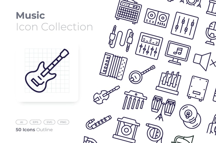 Music Outline Icon