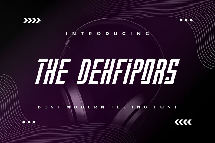 The Dehfipors - Modern Techno Font