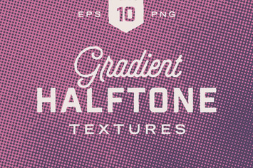 Retro Gradient Halftone Textures