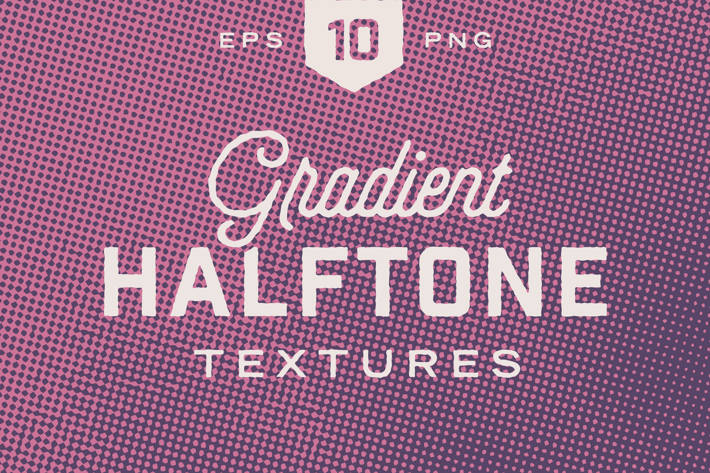 Retro Gradient Halftone Textures