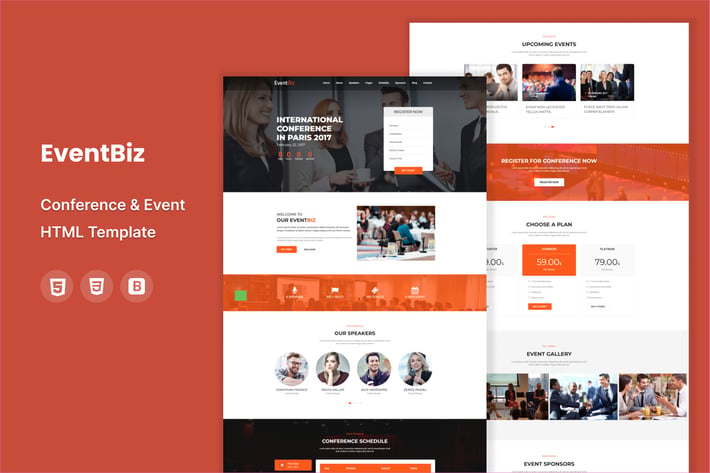EventBiz - Conference & Event HTML Template 