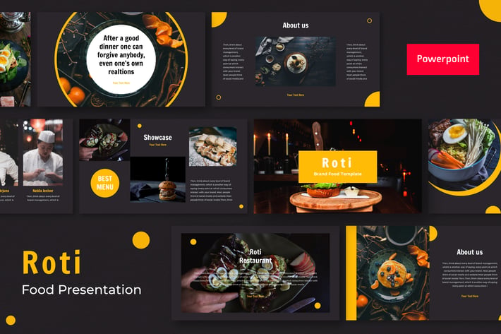 Roti Presentation Template Powerpoint