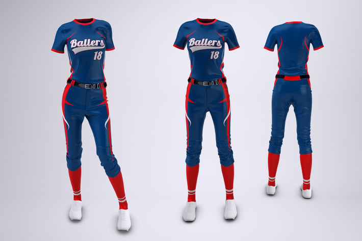 Women's Softball Uniform Mock-Up