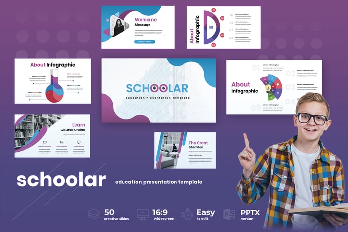 Schoolar  - Education Powerpoint Presentation