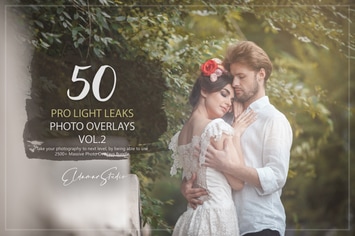50 Pro Light Leaks Photo Overlays - Vol. 2