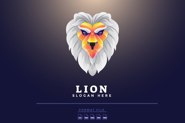 Lion Gradient Logo