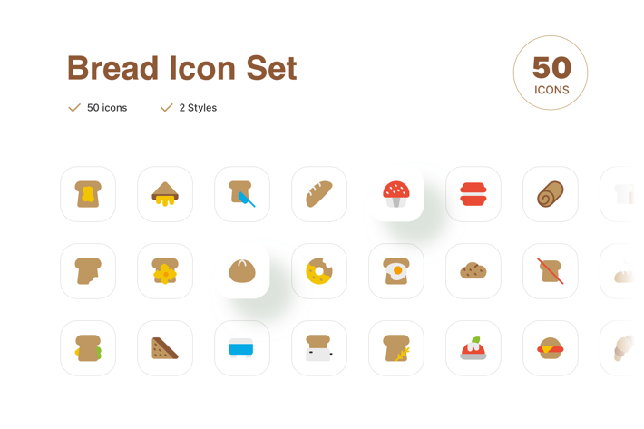 Bread Icon Set