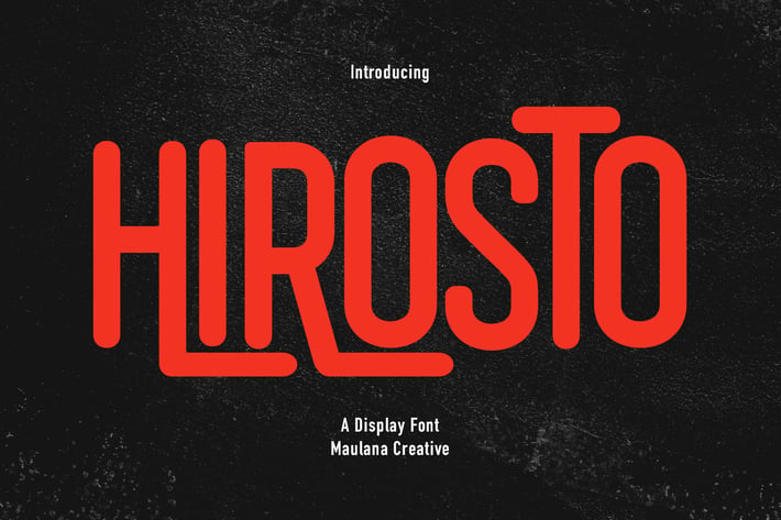 Hirosto Display Font