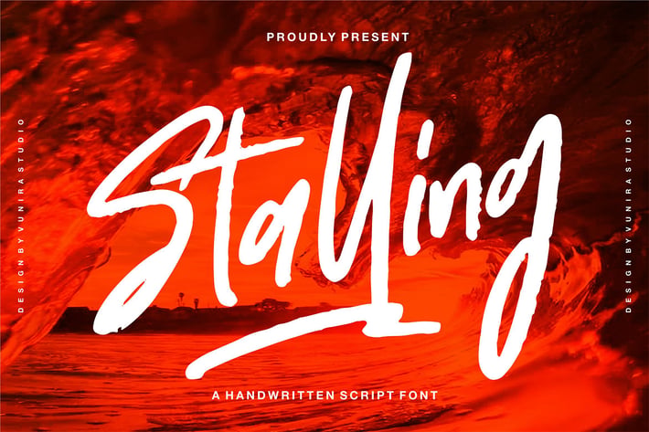 Stalling | A Handwritten Script Font