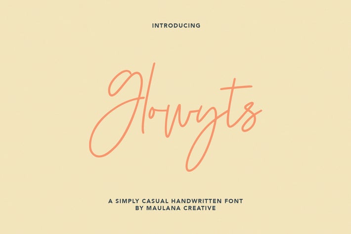 Glowyts Simply Casual Handwritten Font