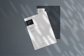 Flyer and Letter Mockup PSD Template