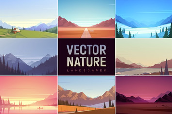 Vector Nature Landscapes